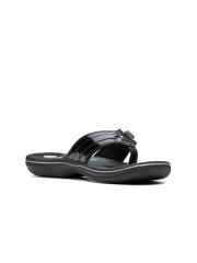 Clarks Women Black Thong Flip-Flops