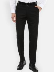 Van Heusen Men Black Formal Trousers