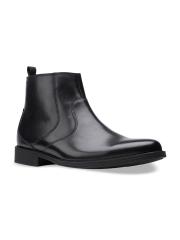 Clarks Men Black Leather Flat Boots