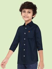 U S Polo Assn Kids Boys Navy Blue Casual Shirt