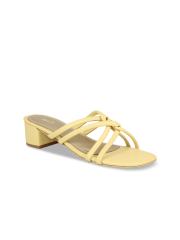 Inc 5 Women Yellow Block Sandals