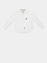 U S Polo Assn Boys White Casual Shirt