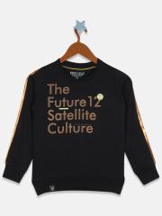 Monte Carlo Boys Black Printed Sweatshirt