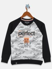 Monte Carlo Boys Black Printed Sweatshirt