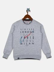 Monte Carlo Boys Grey Printed Sweatshirt