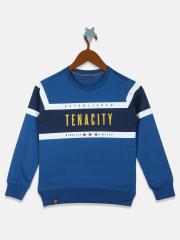 Monte Carlo Boys Blue Printed Sweatshirt