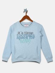 Monte Carlo Girls Blue Printed Sweatshirt