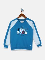 Monte Carlo Girls Blue Printed Sweatshirt