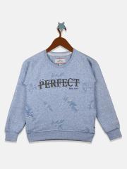 Monte Carlo Girls Blue Printed Sweatshirt