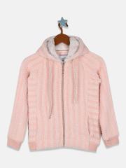 Monte Carlo Girls Peach-Coloured Hooded Sweatshirt