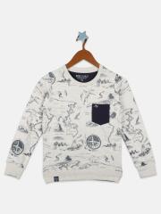 Monte Carlo Boys Grey Printed Sweatshirt