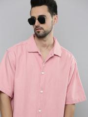 Levis Men Pink Solid Casual Shirt