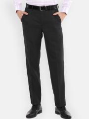 Van Heusen Men Black Formal Trousers