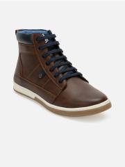 ID Men Brown Flat Boots