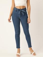 DressBerry Women Blue Solid Denim Jeggings