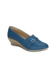 Get Glamr Women Blue Solid Wedges