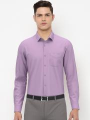 Peter England Men Purple Formal Shirt