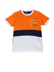 Cherokee Boys Orange Colourblocked T-shirt