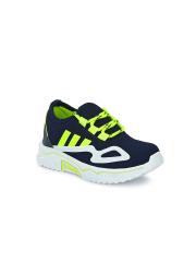 TUSKEY Boys Navy Blue Colourblocked Sneakers