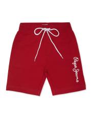 Pepe Jeans Boys Red Pure Cotton Shorts