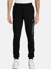 Puma Men Black Printed Track Pants