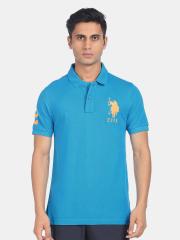 U S Polo Assn Men Blue Polo T-shirt