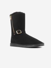 Carlton London Women Black Flat Boots