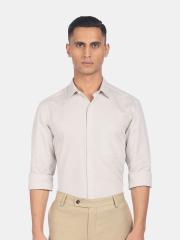 Arrow Men Beige Formal Shirt