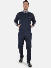 Monte Carlo Men Navy Blue Solid Tracksuit