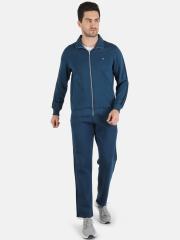 Monte Carlo Men Navy Blue Solid Tracksuit