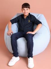 U S Polo Assn Boys Navy Blue Casual Shirt