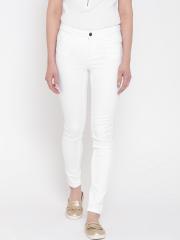 Vero Moda Women White Stretchable Jeans