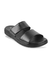 DAVINCHI Men Black Comfort Sandals