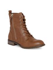 Call It Spring Women Brown Flat Boots