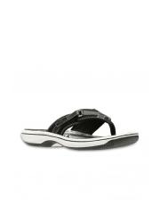 Clarks Women Black Thong Flip-Flops