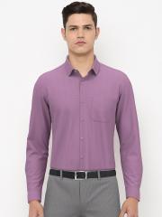 Peter England Men Purple Formal Shirt