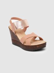 Inc 5 Women Pink Solid Wedges