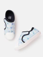 YK Boys Blue Graphic Print Sneakers