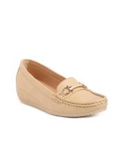 Flat n Heels Women Beige Loafers