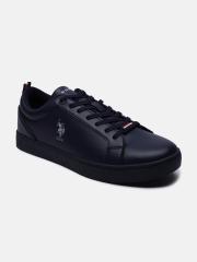 U S Polo Assn Men Navy Blue Perforations Sneakers