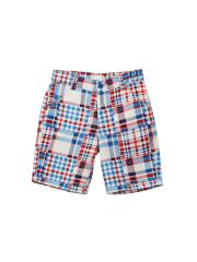 Beebay Boys Blue & White Checked Shorts