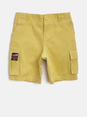 Nauti Nati Boys Chartreuse Yellow Cargo Shorts