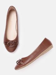 Allen Solly Women Brown Solid Ballerinas