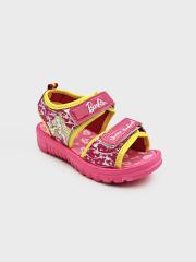 Kids Ville Girls Pink Barbie Featured Sandals