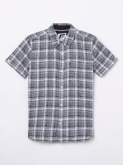 Fame Forever by Lifestyle Boys Blue Checked Casual Shirt