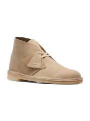 Clarks Men Tan Nubuck Flat Boots