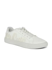 Lee Cooper Men White Printed PU Sneakers