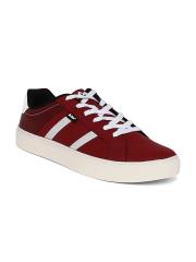 Lee Cooper Men Red Colourblocked PU Sneakers