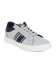 Lee Cooper Men Grey Striped PU Sneakers