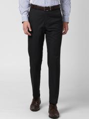 Van Heusen Men Black Formal Trousers